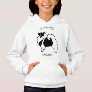 Keeshond Graphics - Niedlich Original Dog Art Hood Hoodie