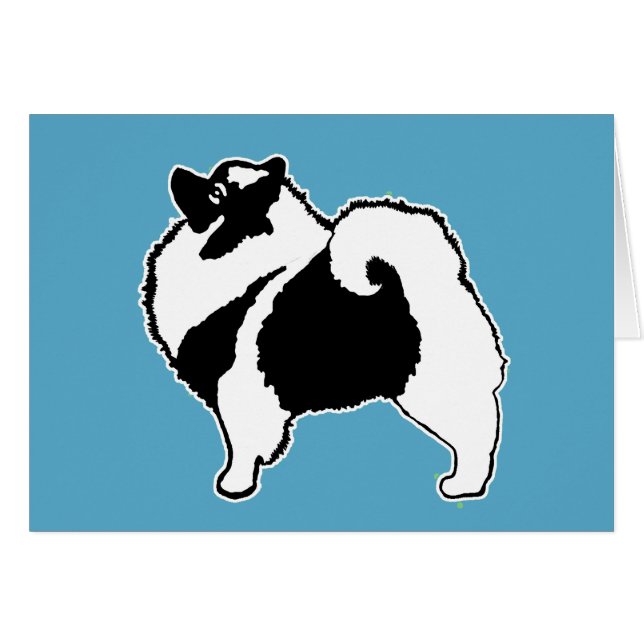Keeshond Graphics - Niedliche Original Dog Art (Vorderseite (Horizontal))