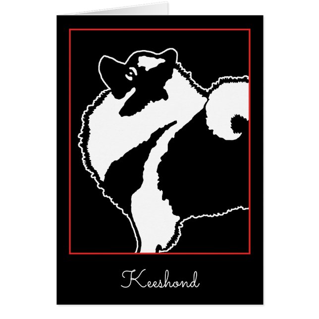 Keeshond Graphics - Niedliche Original Dog Art (Vorne)