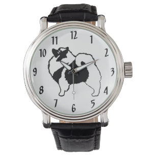 Keeshond Graphics - Niedliche Original Dog Art Armbanduhr