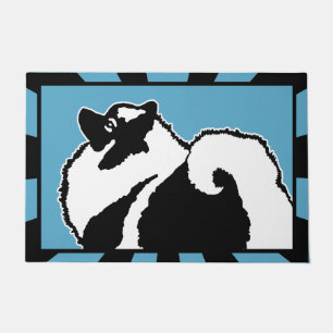Keeshond Graphics - Niedliche Original Dog Art Fußmatte