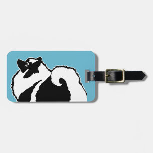 Keeshond Graphics - Niedliche Original Dog Art Gepäckanhänger