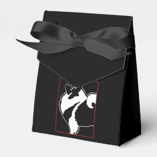 Keeshond Graphics - Niedliche Original Dog Art Geschenkschachtel