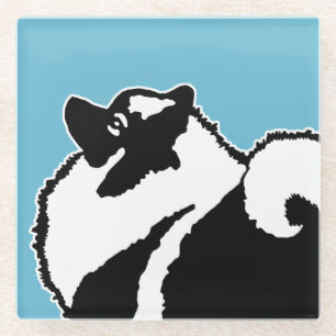Keeshond Graphics - Niedliche Original Dog Art Glasuntersetzer