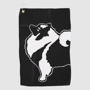 Keeshond Graphics - Niedliche Original Dog Art Golfhandtuch