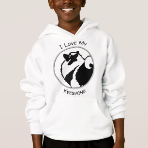 Keeshond Graphics - Niedliche Original Dog Art Hoodie