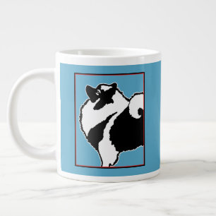 Keeshond Graphics - Niedliche Original Dog Art Jumbo-Tasse