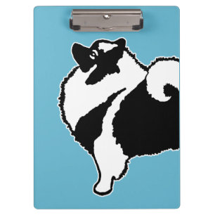 Keeshond Graphics - Niedliche Original Dog Art Klemmbrett