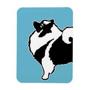Keeshond Graphics - Niedliche Original Dog Art Magnet