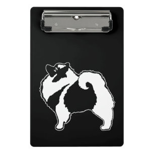 Keeshond Graphics - Niedliche Original Dog Art Mini Klemmbrett