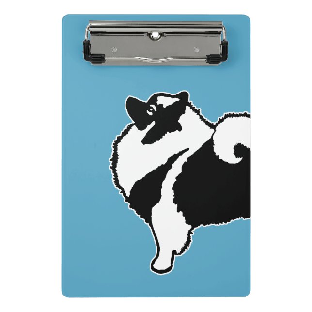 Keeshond Graphics - Niedliche Original Dog Art Mini Klemmbrett (Vorderseite)