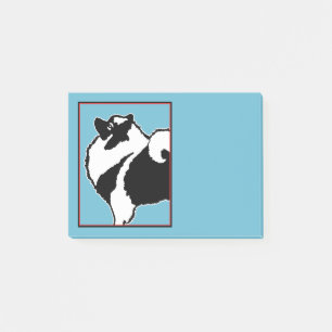 Keeshond Graphics - Niedliche Original Dog Art Post-it Klebezettel