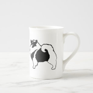 Keeshond Graphics - Niedliche Original Dog Art Prozellantasse