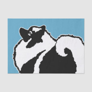 Keeshond Graphics - Niedliche Original Dog Art Seidenpapier