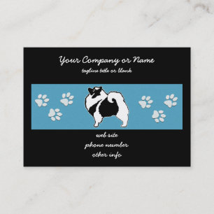 Keeshond Graphics - Niedliche Original Dog Art Visitenkarte