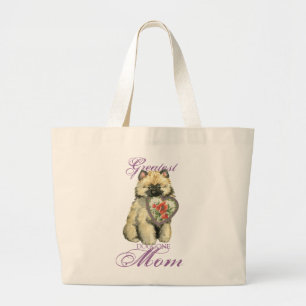 Keeshond Heart Mama Jumbo Stoffbeutel