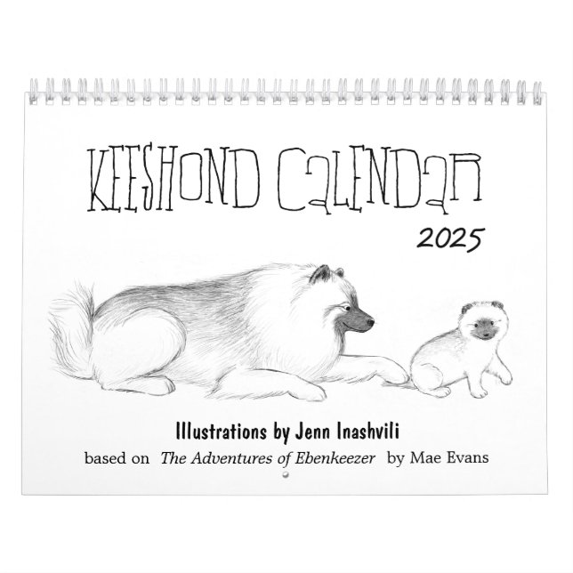 Keeshond Hogs Calendar Kalender (Titelbild)