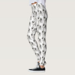 Keeshond-HundeCartoon-Muster Leggings<br><div class="desc">Spaß-Leggings für Keesie Liebhaber</div>