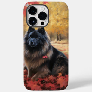 Keeshond im Herbst Leaves Fall Inspiriert Case-Mate iPhone 14 Pro Max Hülle