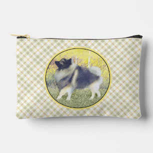 Keeshond in Aspen Malerei Niedliche Original Hunde Zubehörtasche