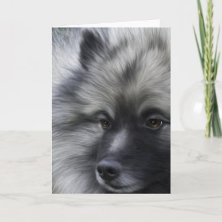Keeshond irgendeine Gelegenheitsgrußkarte Karte