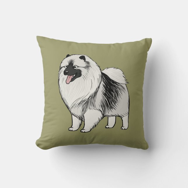 Keeshond Kissen (Vorderseite)