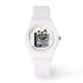 Keeshond LIEBE Geschenke Armbanduhr