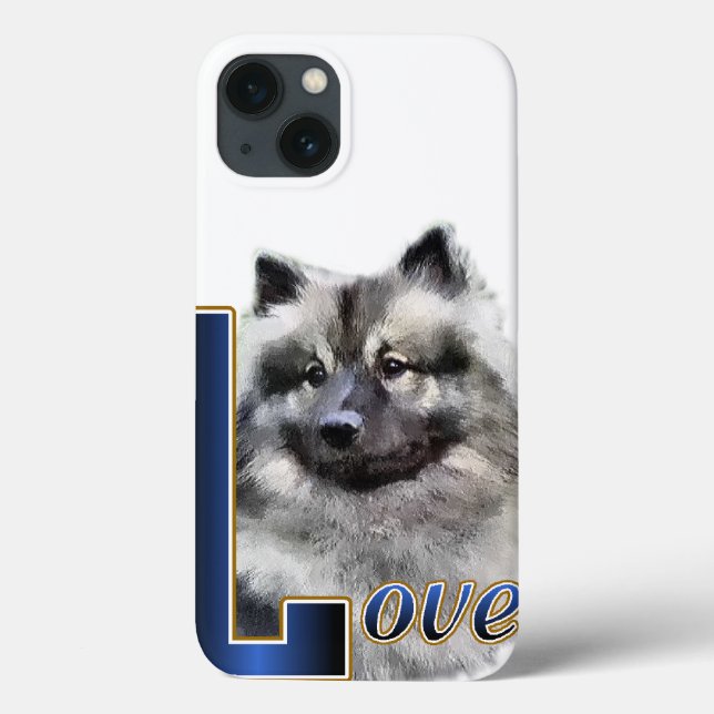 Keeshond LIEBE Geschenke Case-Mate iPhone Hülle (Rückseite)