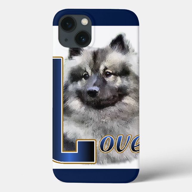 Keeshond LIEBE Geschenke Case-Mate iPhone Hülle (Rückseite)