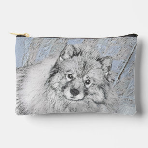 Keeshond-Malerei Kees Niedliche Original-Haustier- Zubehörtasche