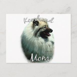 Keeshond Mama 2 Postkarte