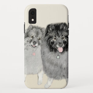 Keeshond Mama and Son Painting - Originelle Hundek Case-Mate iPhone Hülle