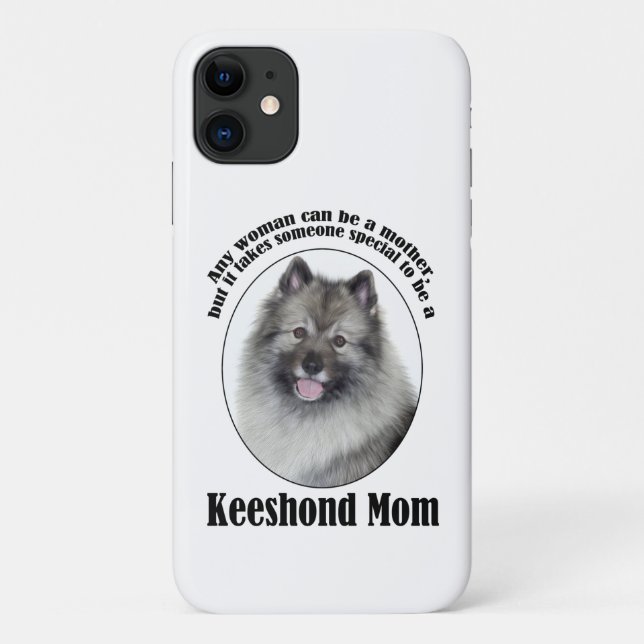 Keeshond Mama Smartphone Case (Rückseite)