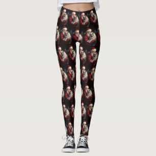 Keeshond mit Weihnachtsfeiern Leggings