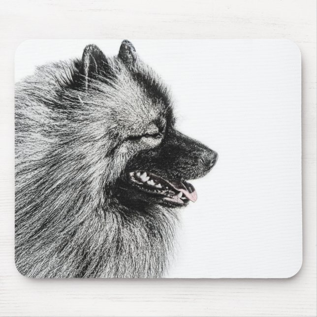 Keeshond Mousepad (Vorne)