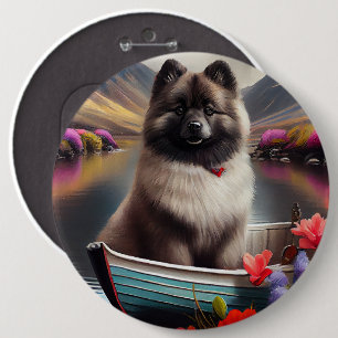 Keeshond on a Paddle: Ein Landschaftliches Abenteu Button