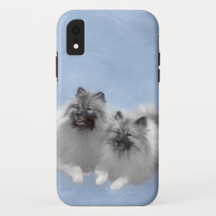 Keeshond Pair of Kees Painting Original Animal Art Case-Mate iPhone Hülle