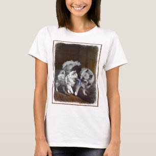Keeshond Playtime Malerei - Niedliche Original Dog T-Shirt