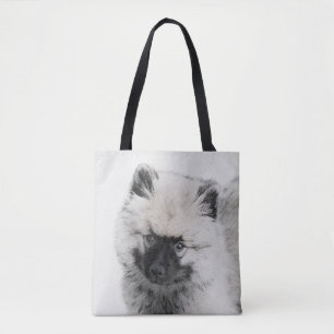 Keeshond Puppy Zeichnend - Niedliche Original Hund