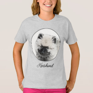 Keeshond Puppy Zeichnend - Niedliche Original Hund T-Shirt