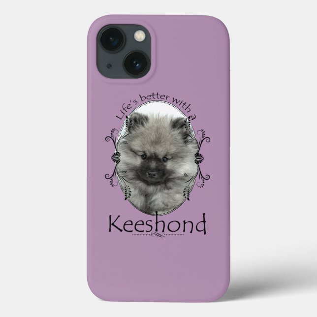 Keeshond-Smartphone-Fall Case-Mate iPhone Hülle (Rückseite)