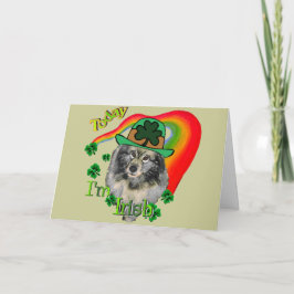 Keeshond-St Patrick Tag Karte