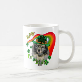 Keeshond St Patricks Day Kaffeetasse