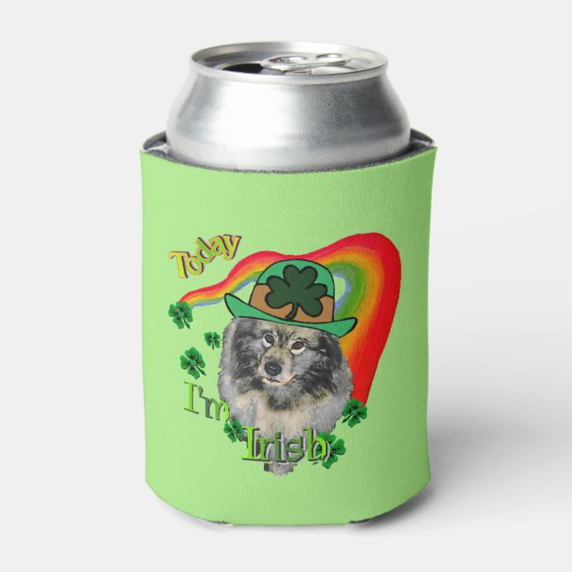 Keeshond St Patricks Dosenkühler (Kanne Vorderseite)