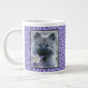 Keeshond und Columbine - Hundfoto Jumbo-Tasse