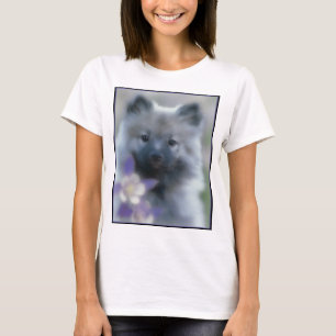Keeshond und Columbine - Hundfoto T-Shirt