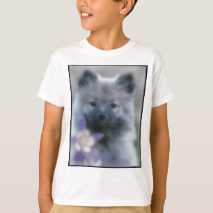 Keeshond und Columbine - Hundfoto T-Shirt