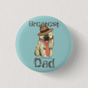 Keeshond Vater Button