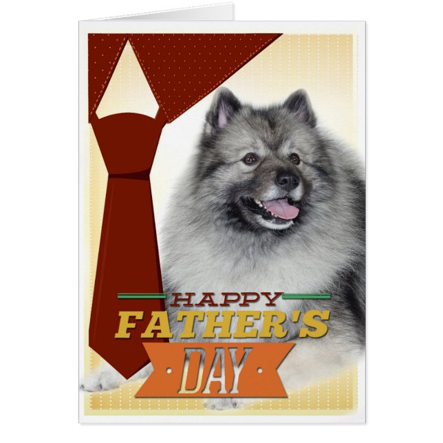 Keeshond Vatertag Card (Vorne)