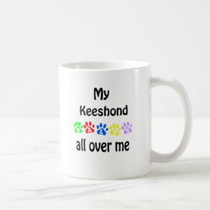 Keeshond Walks Design Kaffeetasse